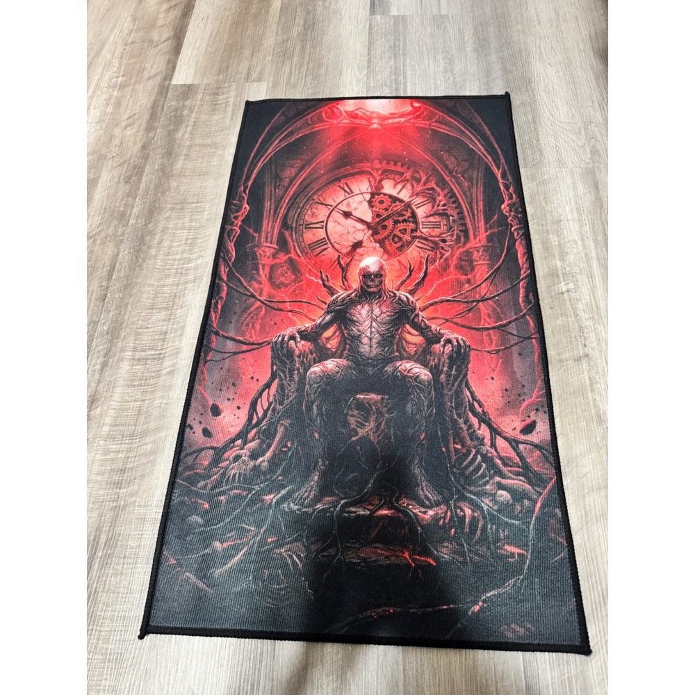 Stranger Things Vecna Graphic Floor Mat Rug Red Black 32x18 Upside Down Decor